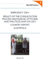 Emergencia ZIKV: Resultados del proceso de consulta conocimientos, actitudes y prácticas (CAP) sobre ZIKV. Informe de país: Guatemala; Septiembre 2016
