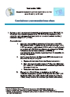Seminario Taller Respuesta sostenible para la vigilancia y control de la TB-MDR y la TB-XDR: Conclusiones y recomendaciones clave