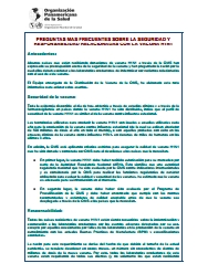 PAHO/WHO: Preguntas más frecuentes sobre la seguridad y responsabilidad relacionadas con la vacuna H1N1 (Spanish only)