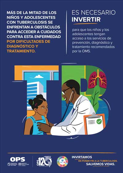 Afiche: Es necesario invertir para que los niños y los adolescentes tengan acceso a los servicios de prevención, diagnóstico y tratamiento recomendados por la OMS