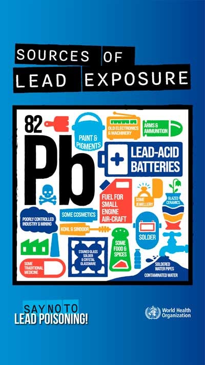 Infographic: Sources of lead exposure (in color)