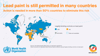 Infographic: Lead paint is still permitted in many countries