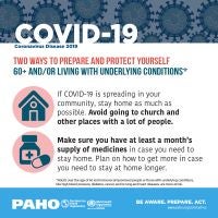 social media cards about Covid19 and older adults
