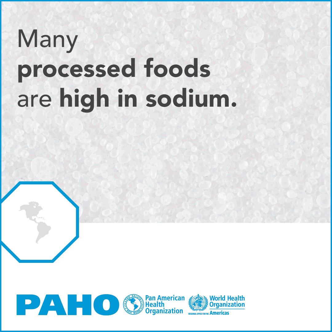 GIF about the reasons to adopt PAHO Regional Targets to reduce sodium intake