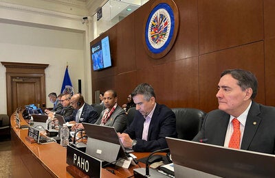 Director de OPS presenta su Informe Anual 2023 ante la OEA