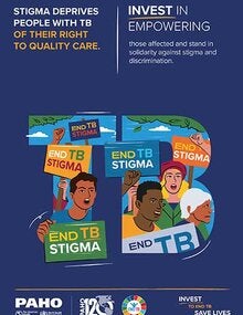 Poster: Invest in empowering those affected and stand in solidarity against stigma and discrimination