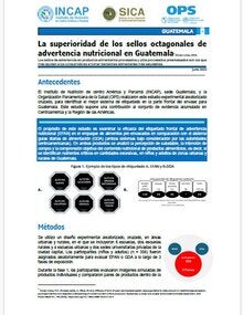 Portada de Superioridad de los sellos octagonales de advertencia nutricional en Guatemala