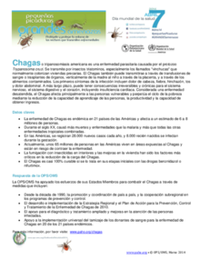 Hojas Informativas: Enfermedad de Chagas