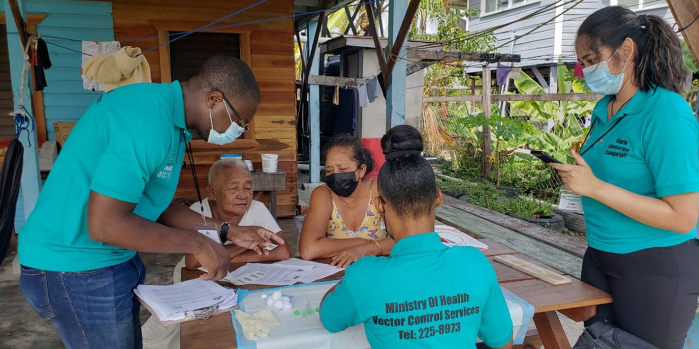 Guyana supera los desafíos planteados por la pandemia de COVID-19 para seguir avanzando hacia la eliminación de la filariasis linfática