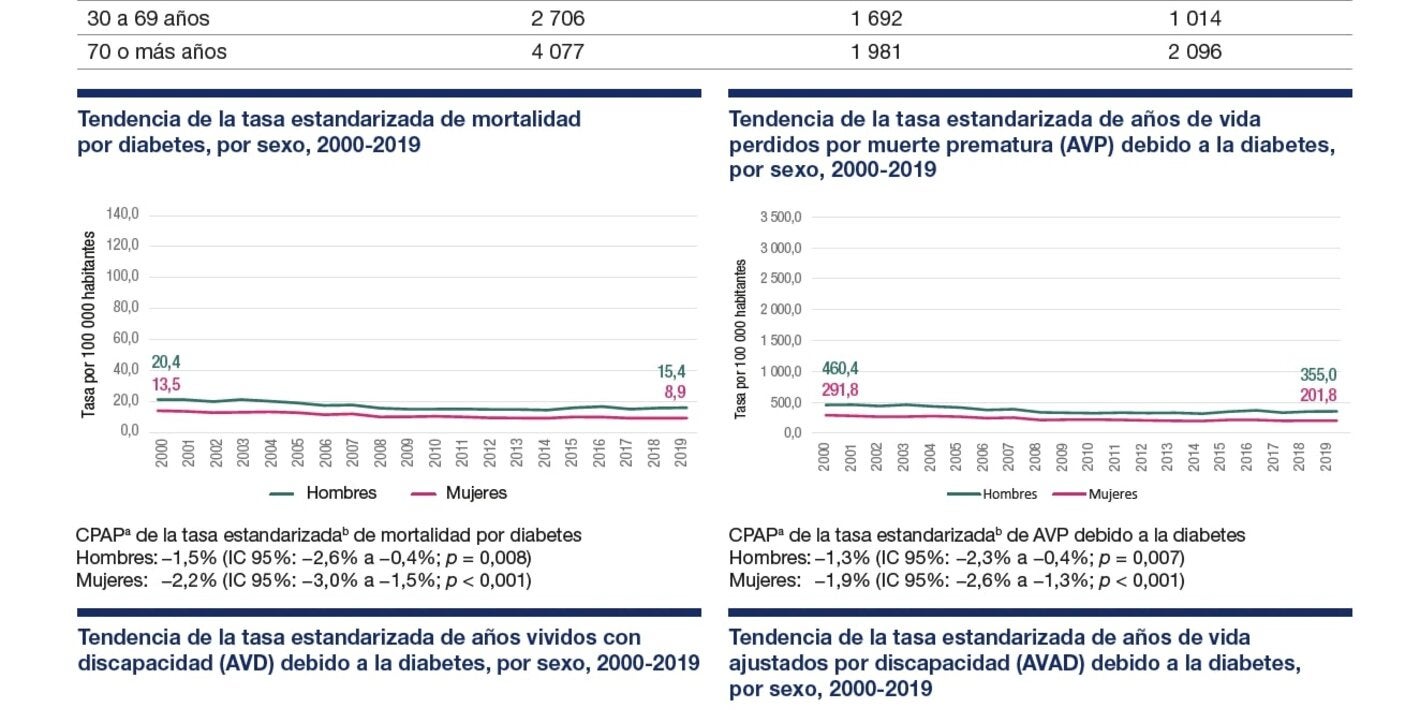 Perfil de carga de enfermedad por diabetes 2023: Argentina
