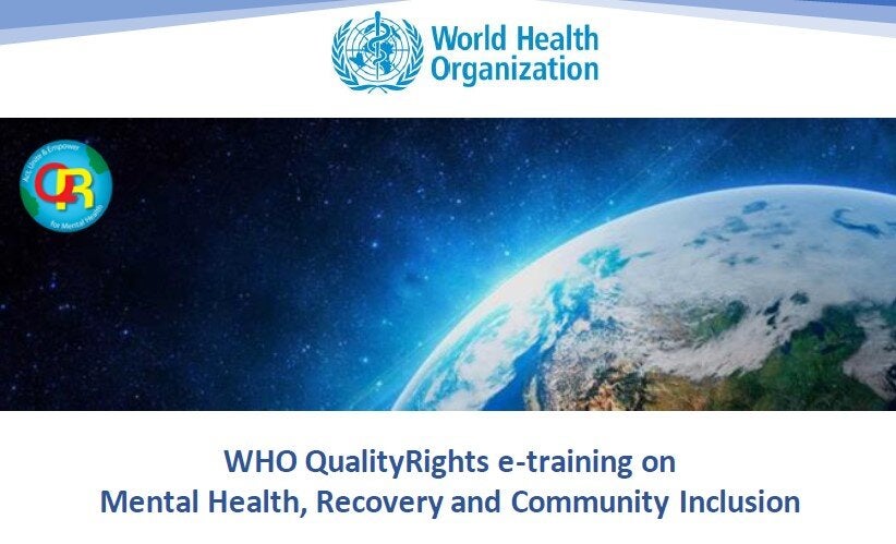 WHO QualityRights e-training on mental health