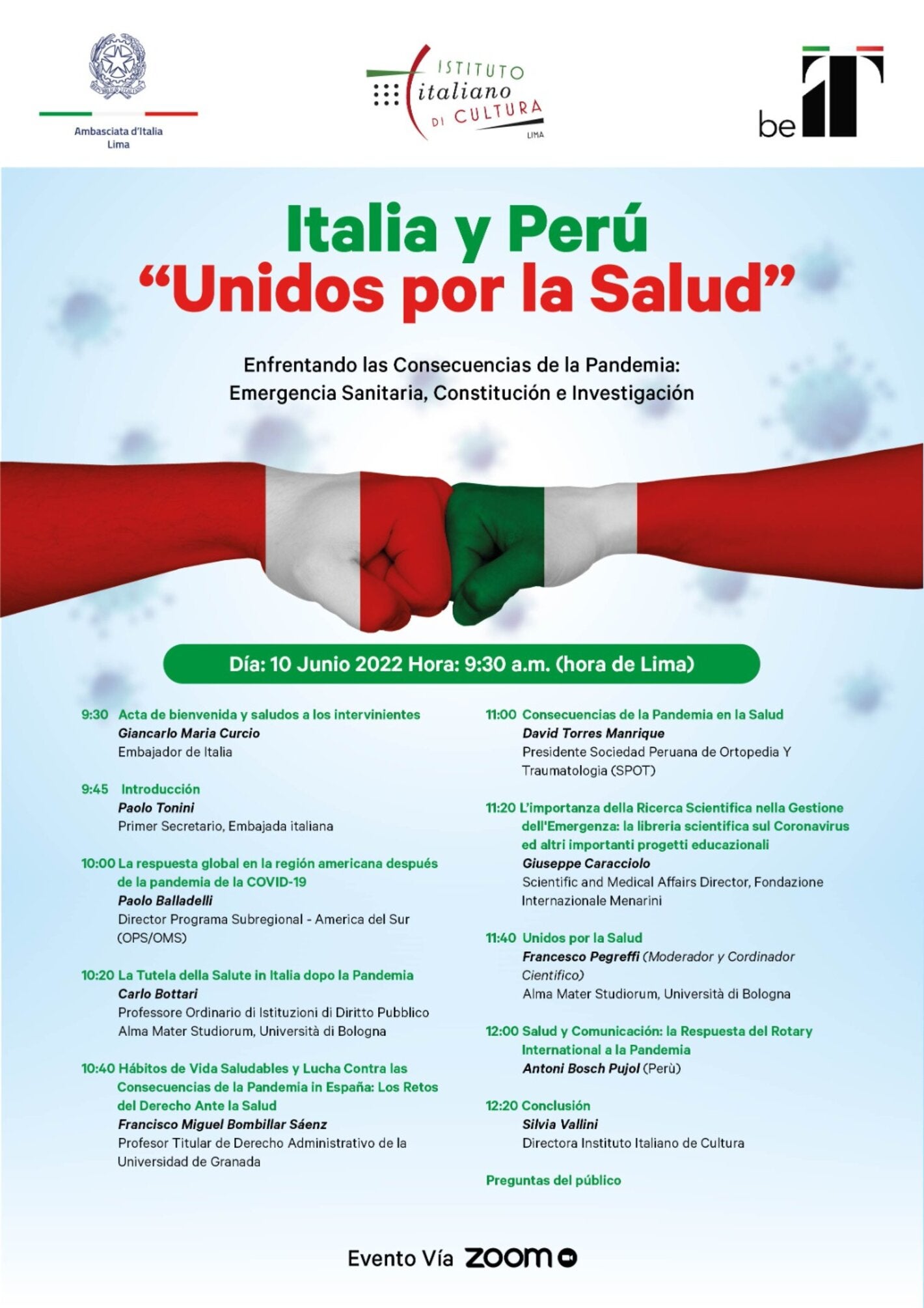salud Italia y Peru