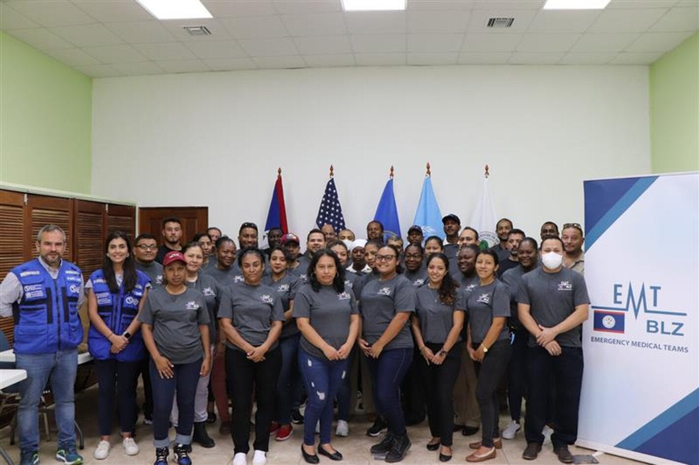 PAHO EMT Trainers with Ministry of Health and Wellness Trainees