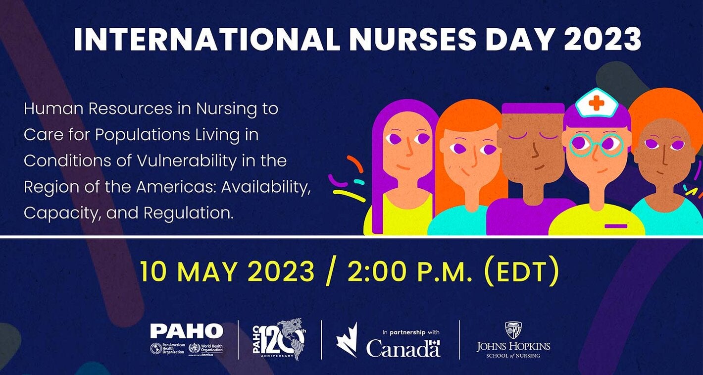 Banner about the celebration of the International Nurses Day 2023