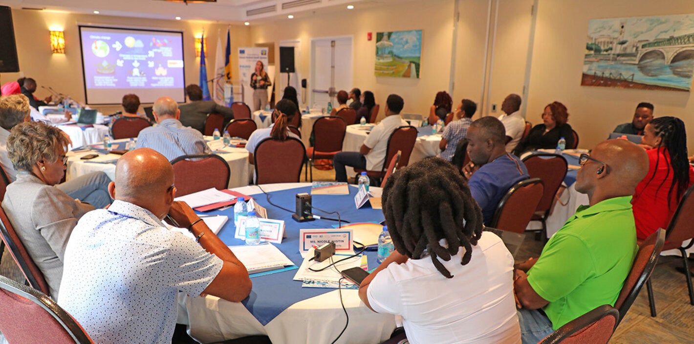 Participants at water and food safety workshop in Barbados
