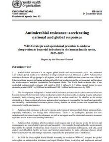 EB154/13 Antimicrobial resistance: accelerating national and global responses
