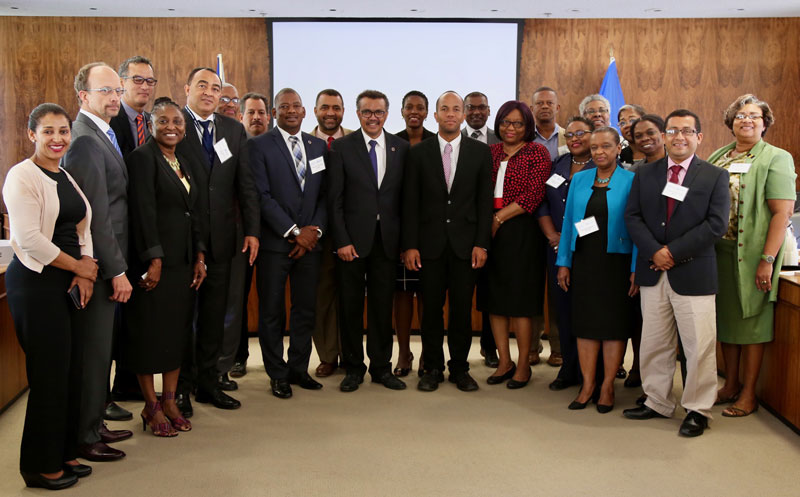 Tedros Adhanom Ghebreyesus, and the Caribbean Community(CARICOM) health ministries caucus