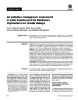 Air pollution management and control in Latin America and the Caribbean: Implications for climate change; 2016
