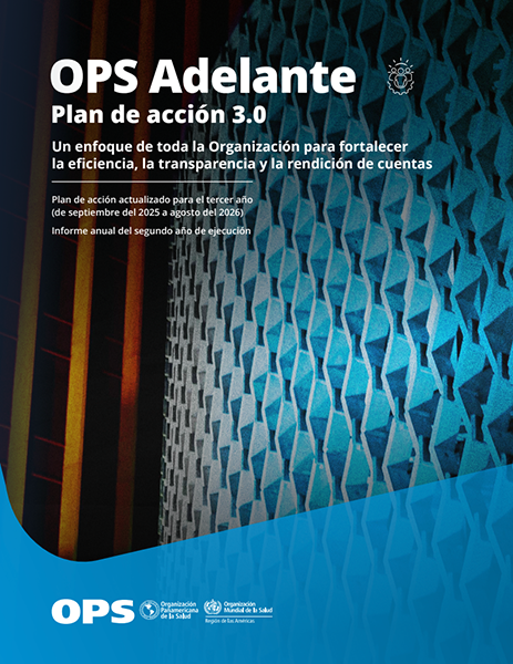 Portada de la publicación “OPS Adelante: Plan de acción 3.0”