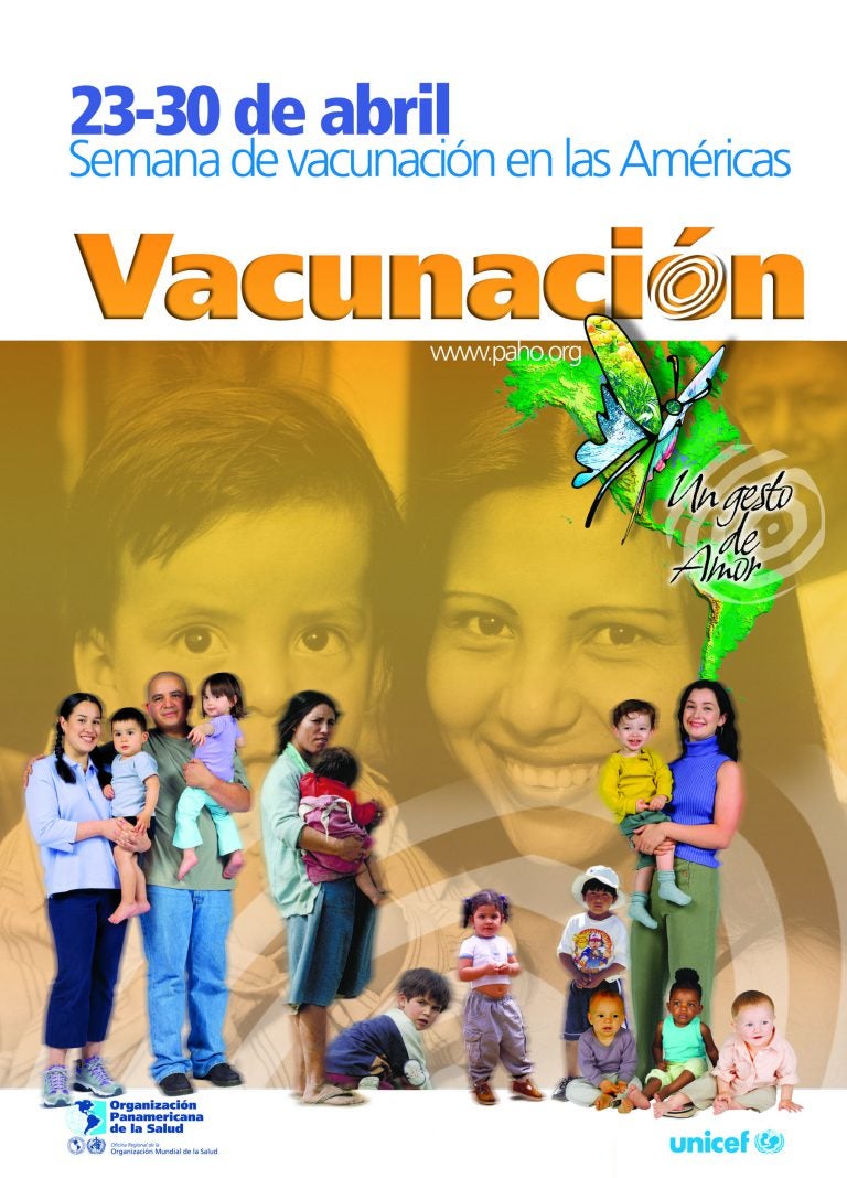 Pósters de la Semana de Vacunación