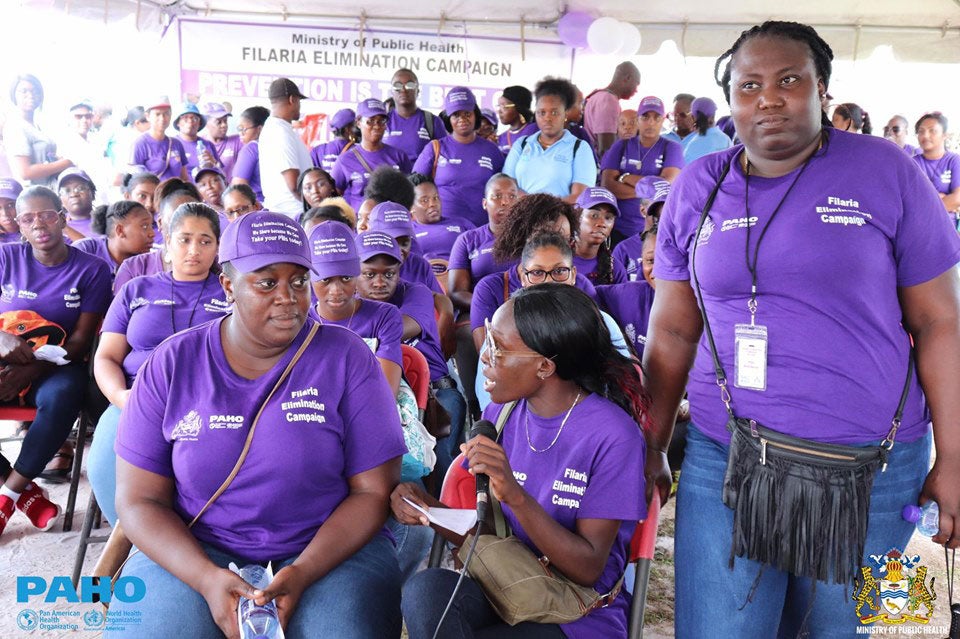 Guyana filariasis campaign