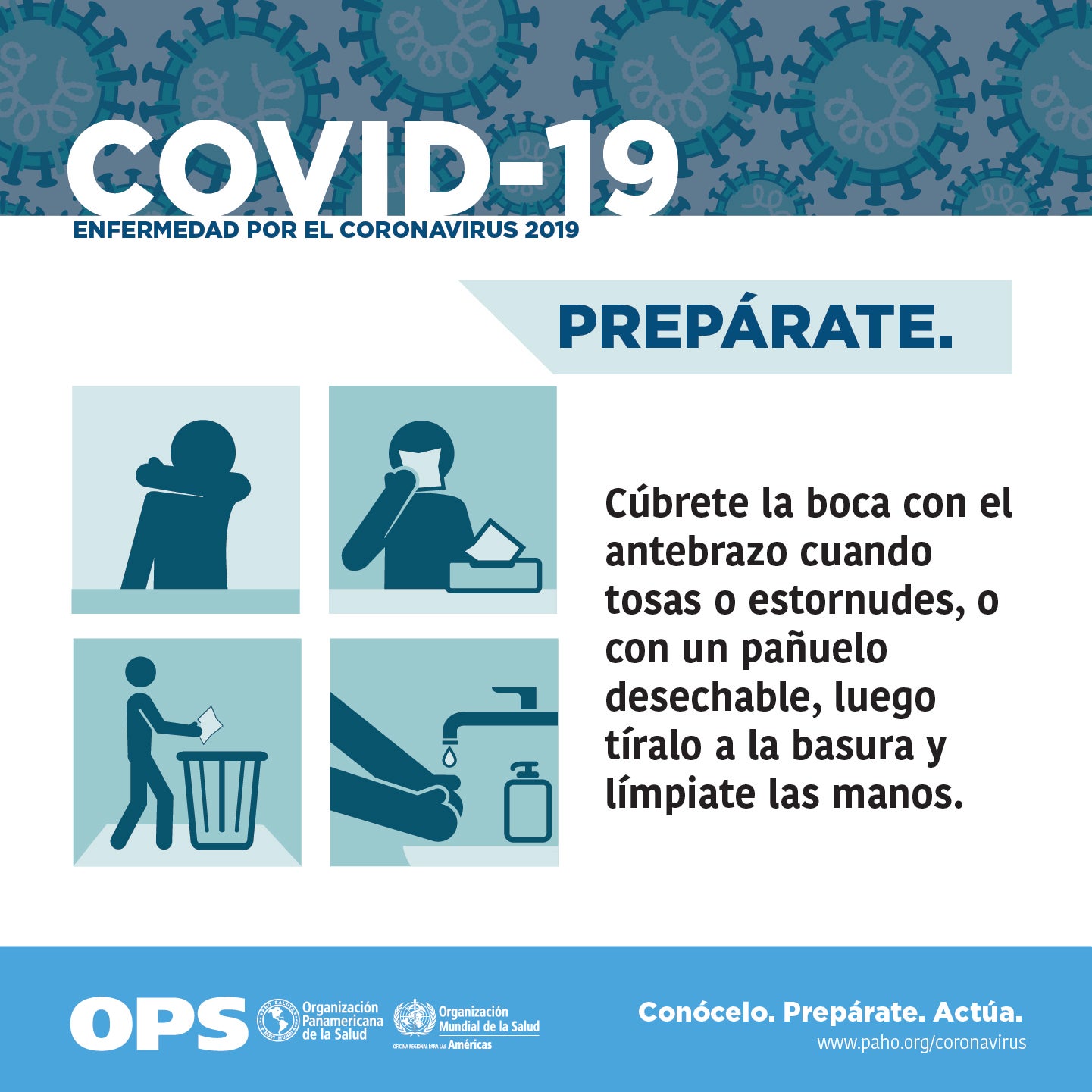 Postales de redes sociales: COVID-19 Prepárate 2