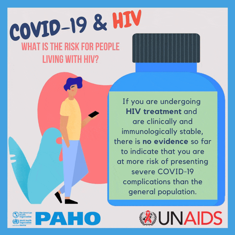 HIV and COVID postcard 1
