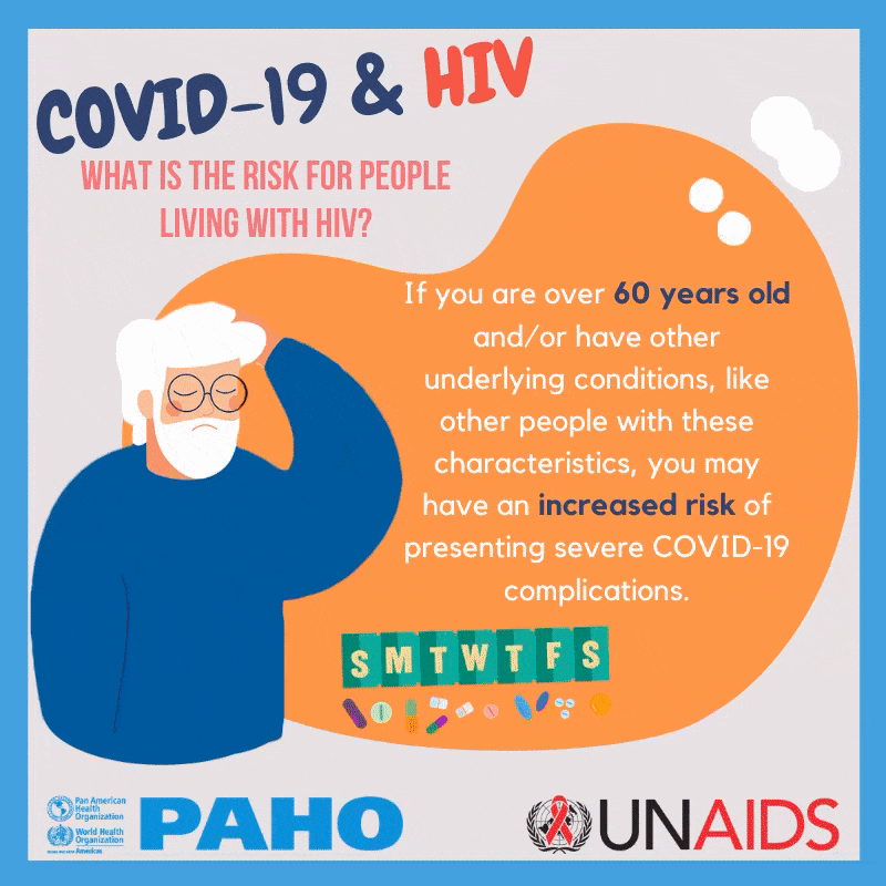 HIV and COVID postcard 2