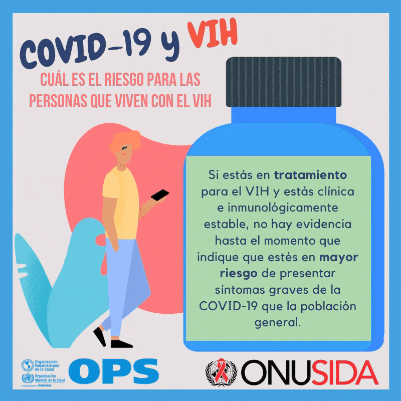 COVID-19 and HIV postcard 1