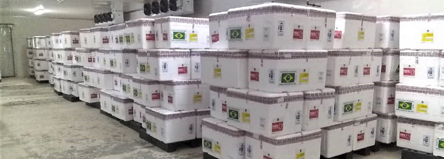 Vacunas donadas por Brasil