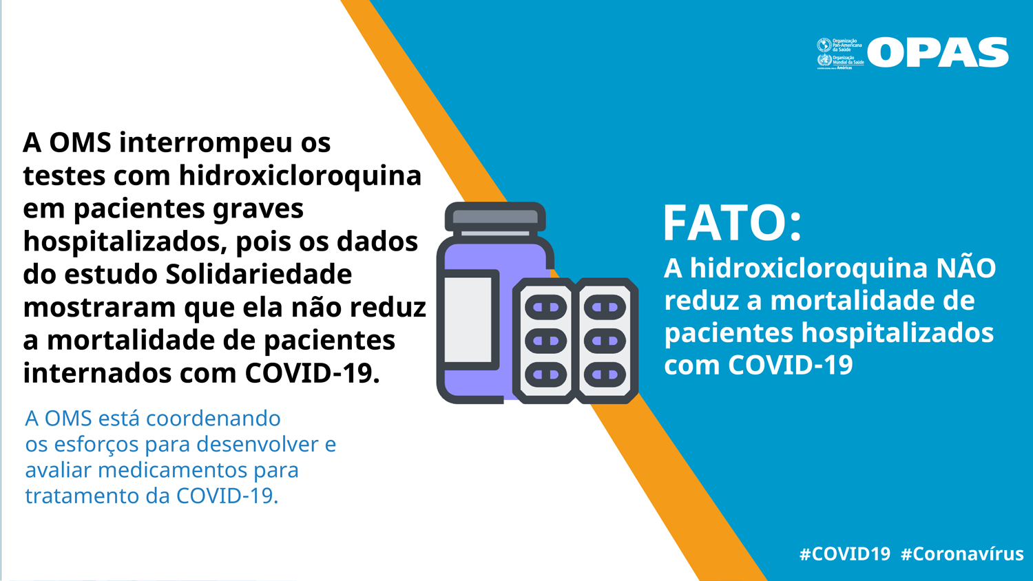 FATO: A hidroxicloroquina NÃO reduz a mortalidade de pacientes hospitalizados com COVID-19