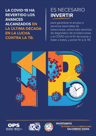 Afiche: Es necesario invertir para garantizar el acceso a servicios esenciales de tuberculosis