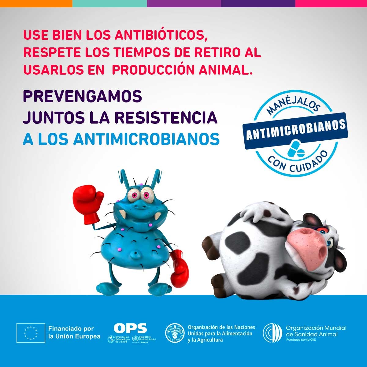 Redes sociales: Use bien los antibióticos. Respete los tiempos de retiro al usarlos en producción animal