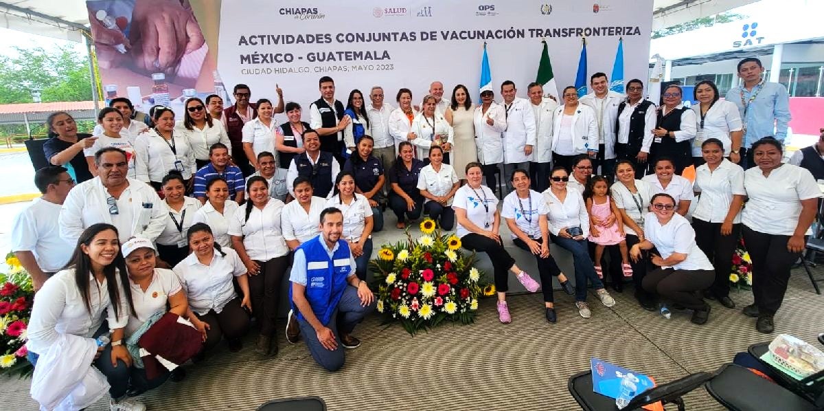 Vacunación trasfronteriza México-Guatemala