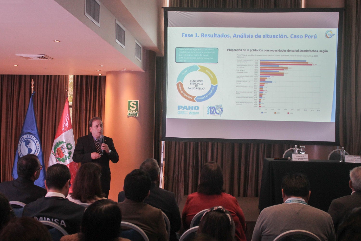 Dr. Hernán Rodríguez durante la exposición