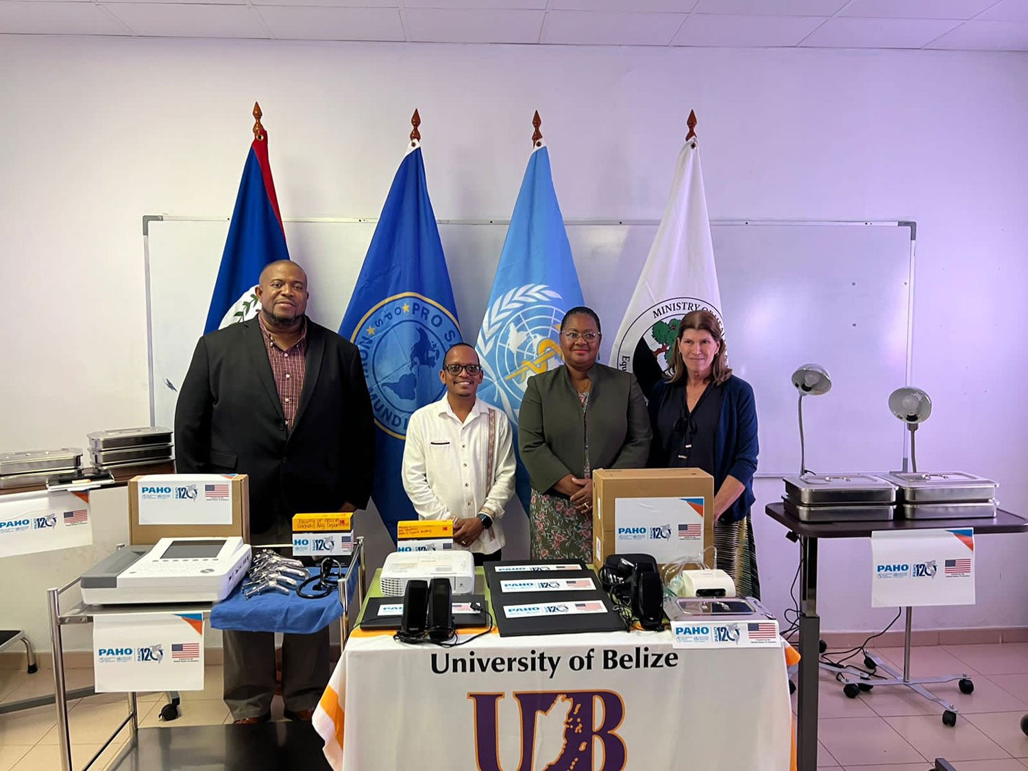 Equipment handover to UB from PAHO/WHO and the US Government