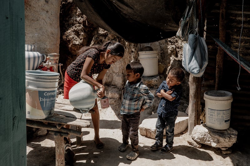 Sirviendo agua potable
