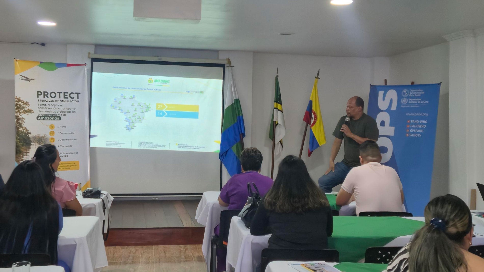 Ejercicio de simulación sobre toma, recepción, conservación y transporte de muestras biológicas