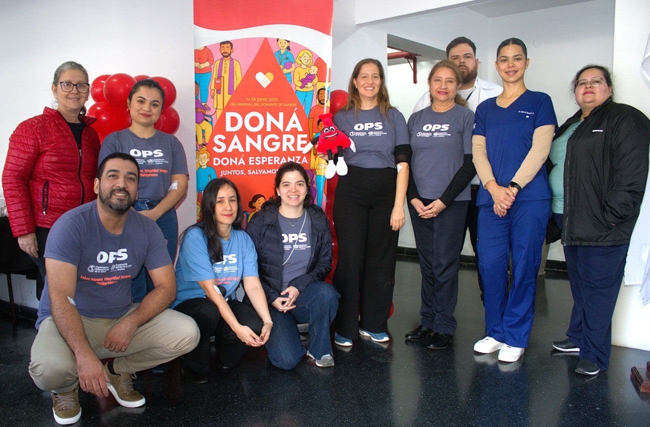 Foto grupal - Día Mundial del Donante de Sangre 2025 en Paraguay
