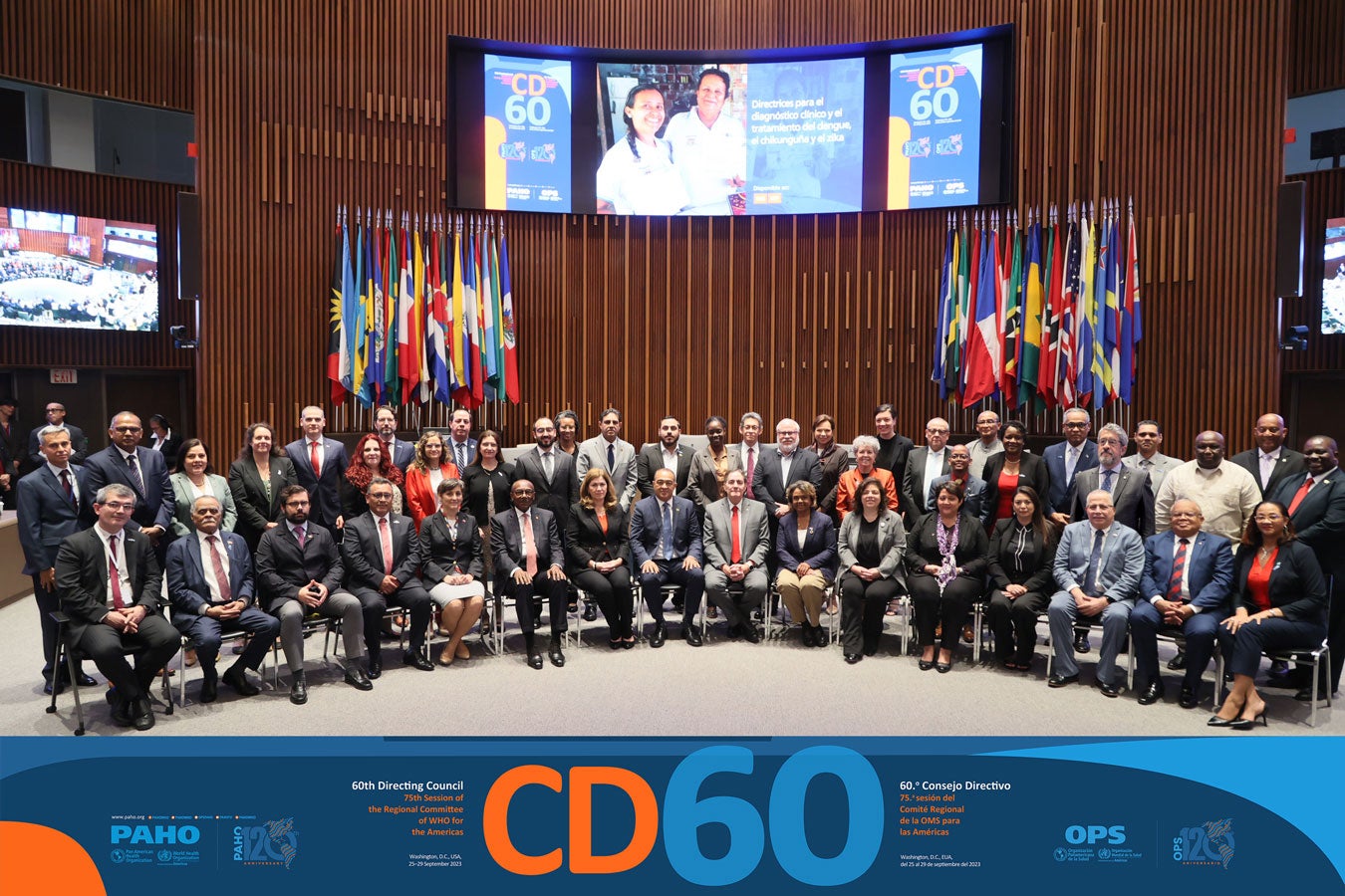 Participantes del 60.º Consejo Directivo - Foto oficial