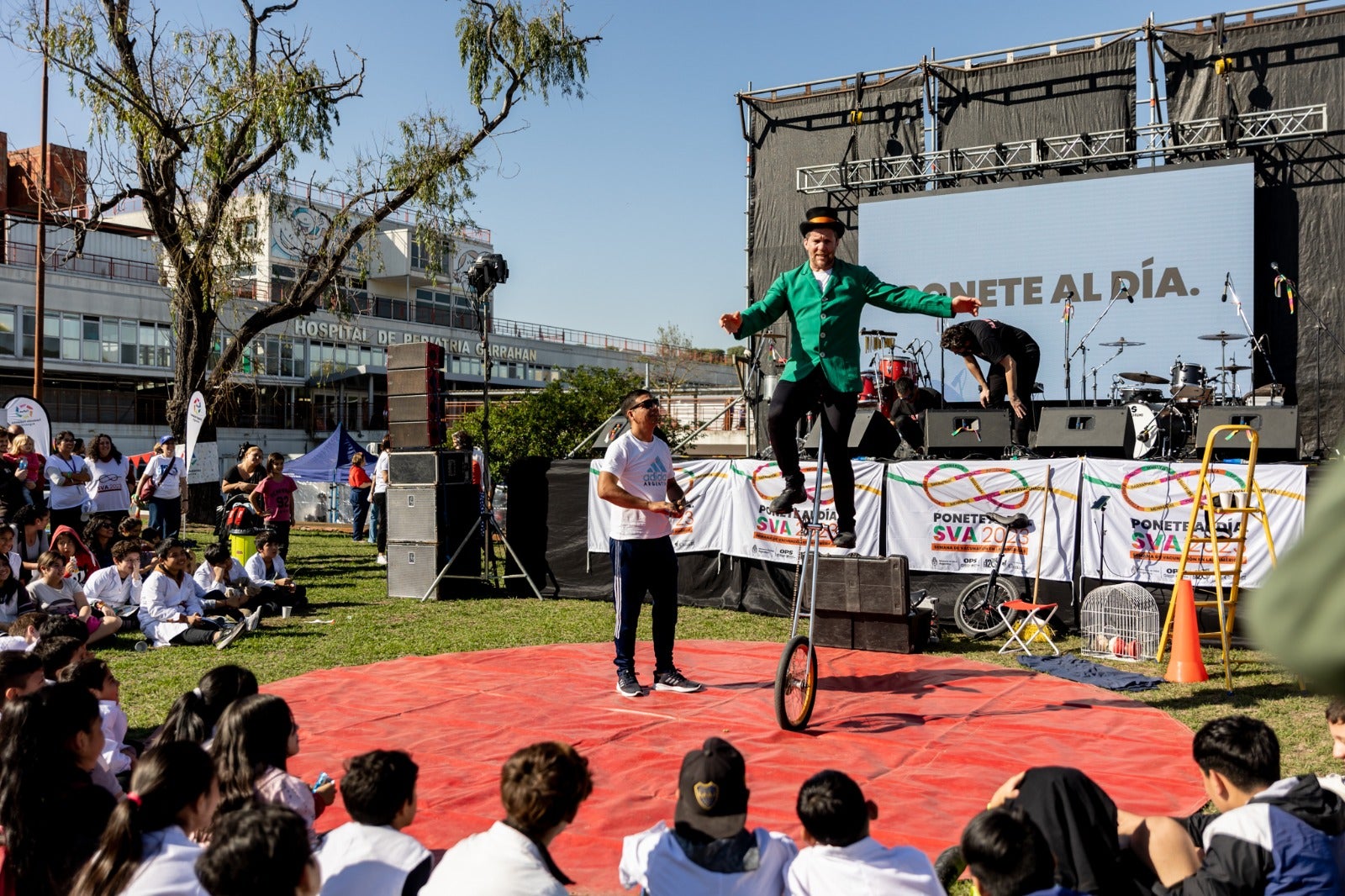 Al ritmo de Muchachos, Argentina tuvo su festival de vacunas, música y color