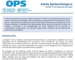 Informes de situación regionales (OPS)