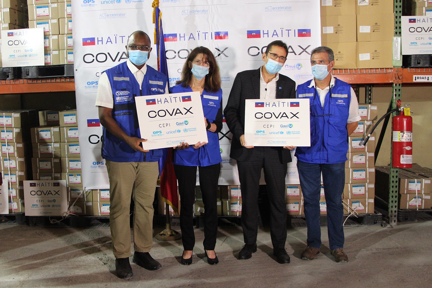 Arrival of COVID-19 vaccines in Haiti