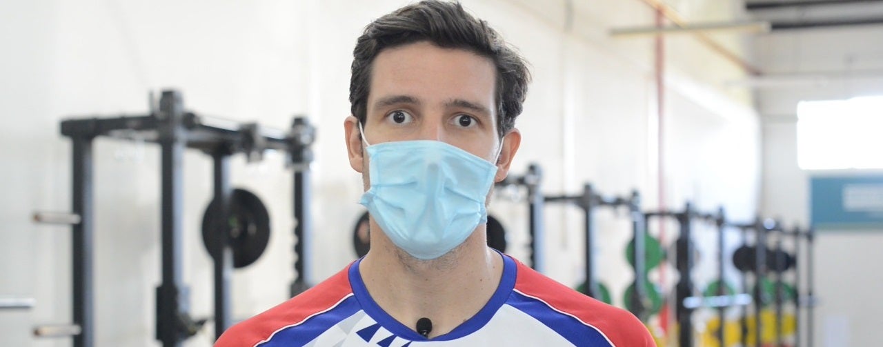 El nadador paraguayo Benjamin Hockin