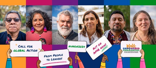 Call to action to join the UN Declaration on AMR Banner