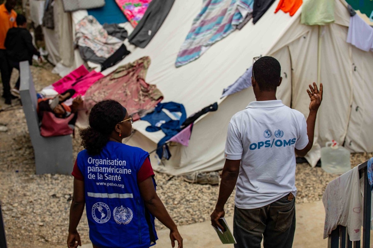 Personnel de l'OPS sur le terrain