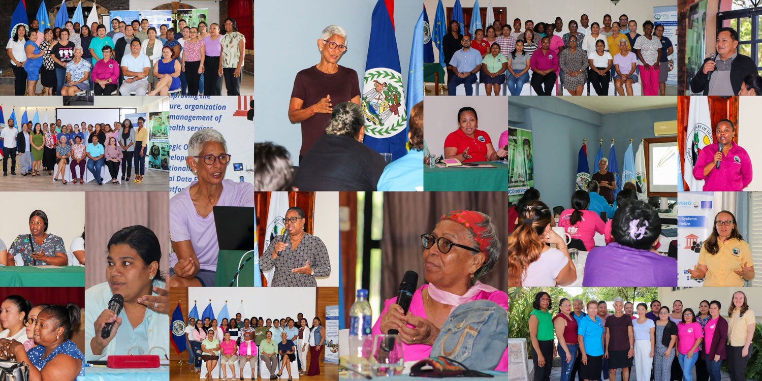 Collage of photos of the Palliative Care Workshops