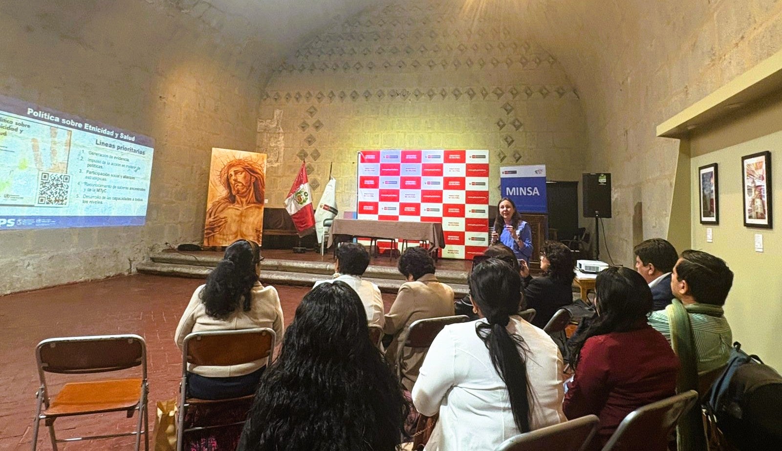 OPS/Andrea Arpita|| OPS/OMS expone sobre etnicidad y salud durante capacitación a delegados regionales en salud indígena y afrodescendientes. 