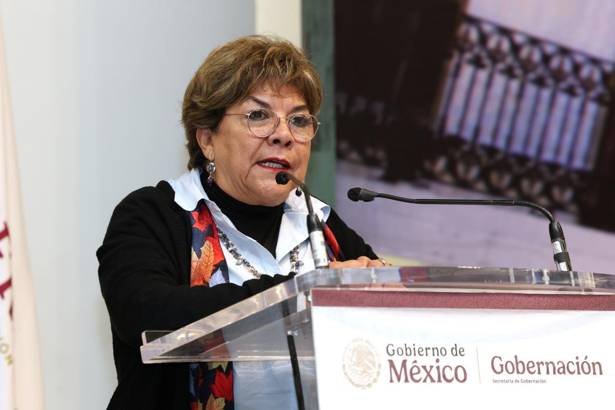 Mensaje de la subsecretaria de Construcción de Paz, Participación Social y Asuntos Religiosos, Rocío Bárcena Molina