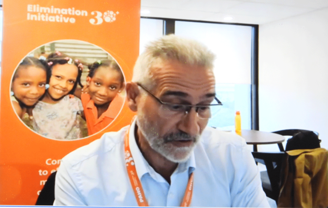 Dr. Sylvain en intervencion en plan nacional de eliminacion 2025-2031